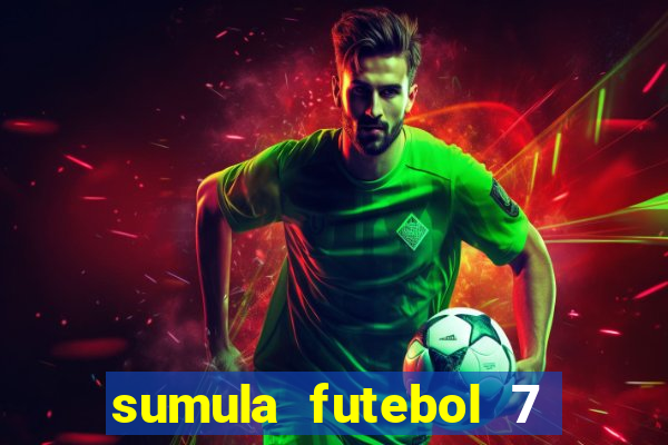 sumula futebol 7 society excel